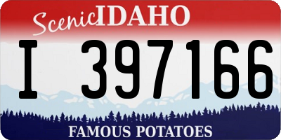 ID license plate I397166