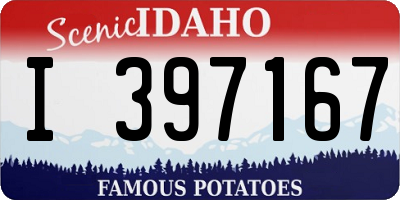ID license plate I397167