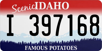 ID license plate I397168