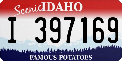 ID license plate I397169