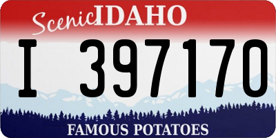ID license plate I397170