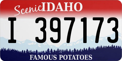ID license plate I397173