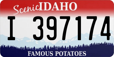 ID license plate I397174