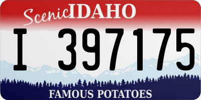 ID license plate I397175