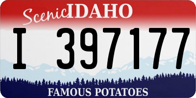 ID license plate I397177