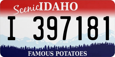 ID license plate I397181