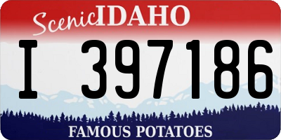 ID license plate I397186