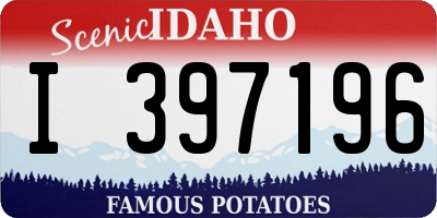 ID license plate I397196