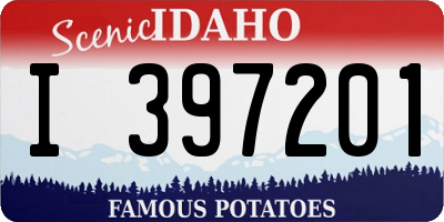 ID license plate I397201