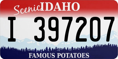 ID license plate I397207