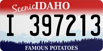 ID license plate I397213
