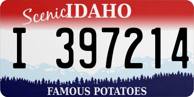 ID license plate I397214
