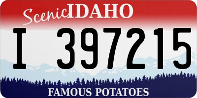 ID license plate I397215
