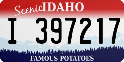 ID license plate I397217