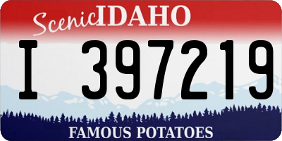 ID license plate I397219