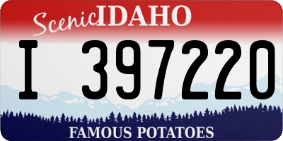 ID license plate I397220