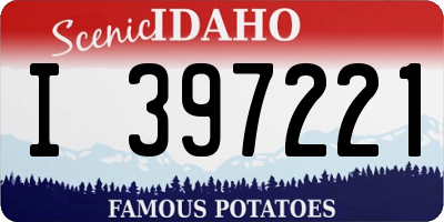ID license plate I397221