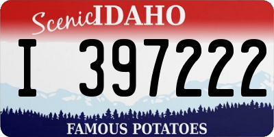 ID license plate I397222
