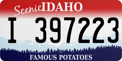 ID license plate I397223