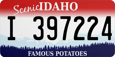 ID license plate I397224