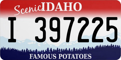 ID license plate I397225