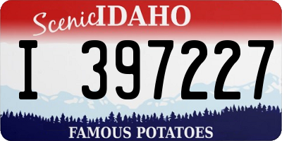 ID license plate I397227