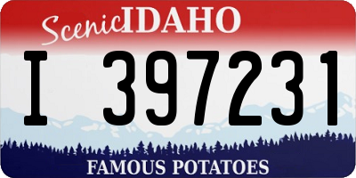 ID license plate I397231