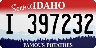 ID license plate I397232