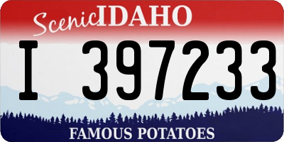 ID license plate I397233