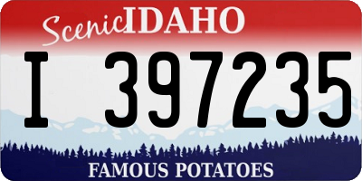 ID license plate I397235