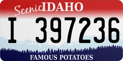 ID license plate I397236