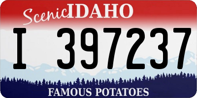 ID license plate I397237