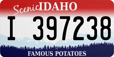 ID license plate I397238
