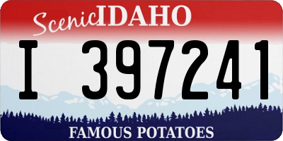 ID license plate I397241
