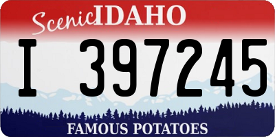 ID license plate I397245
