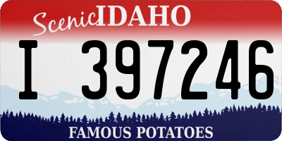 ID license plate I397246