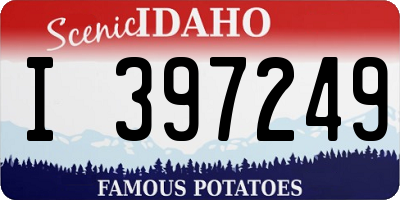ID license plate I397249