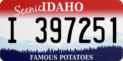 ID license plate I397251