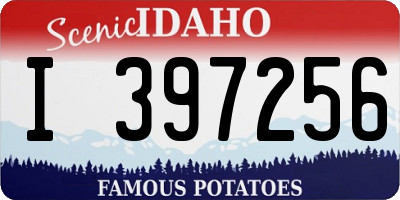 ID license plate I397256