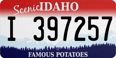 ID license plate I397257