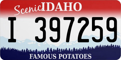 ID license plate I397259