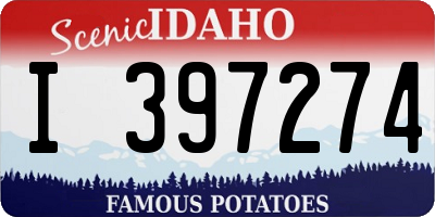 ID license plate I397274
