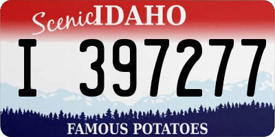 ID license plate I397277