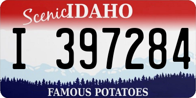 ID license plate I397284