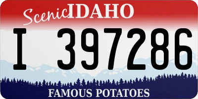 ID license plate I397286