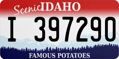 ID license plate I397290