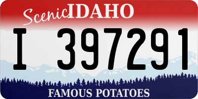 ID license plate I397291