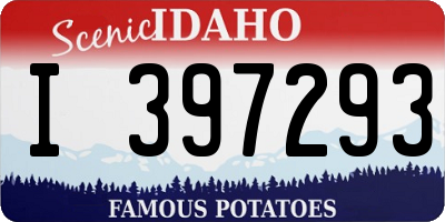 ID license plate I397293