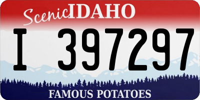 ID license plate I397297