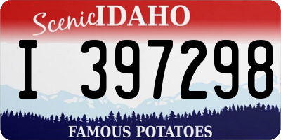 ID license plate I397298
